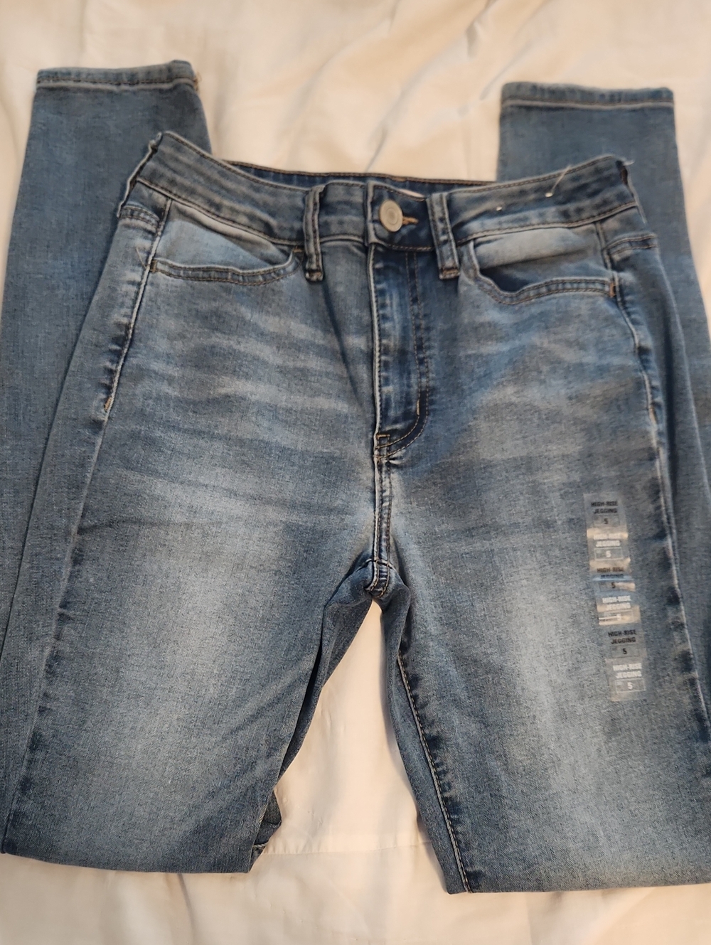 Women’s Light Blue Stretch Jeans - High Rise Jegging